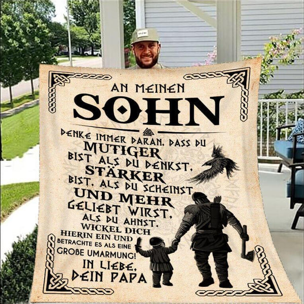 Divesart - Decke vom Vater an den Sohn - "Mein kleiner Gewinner"